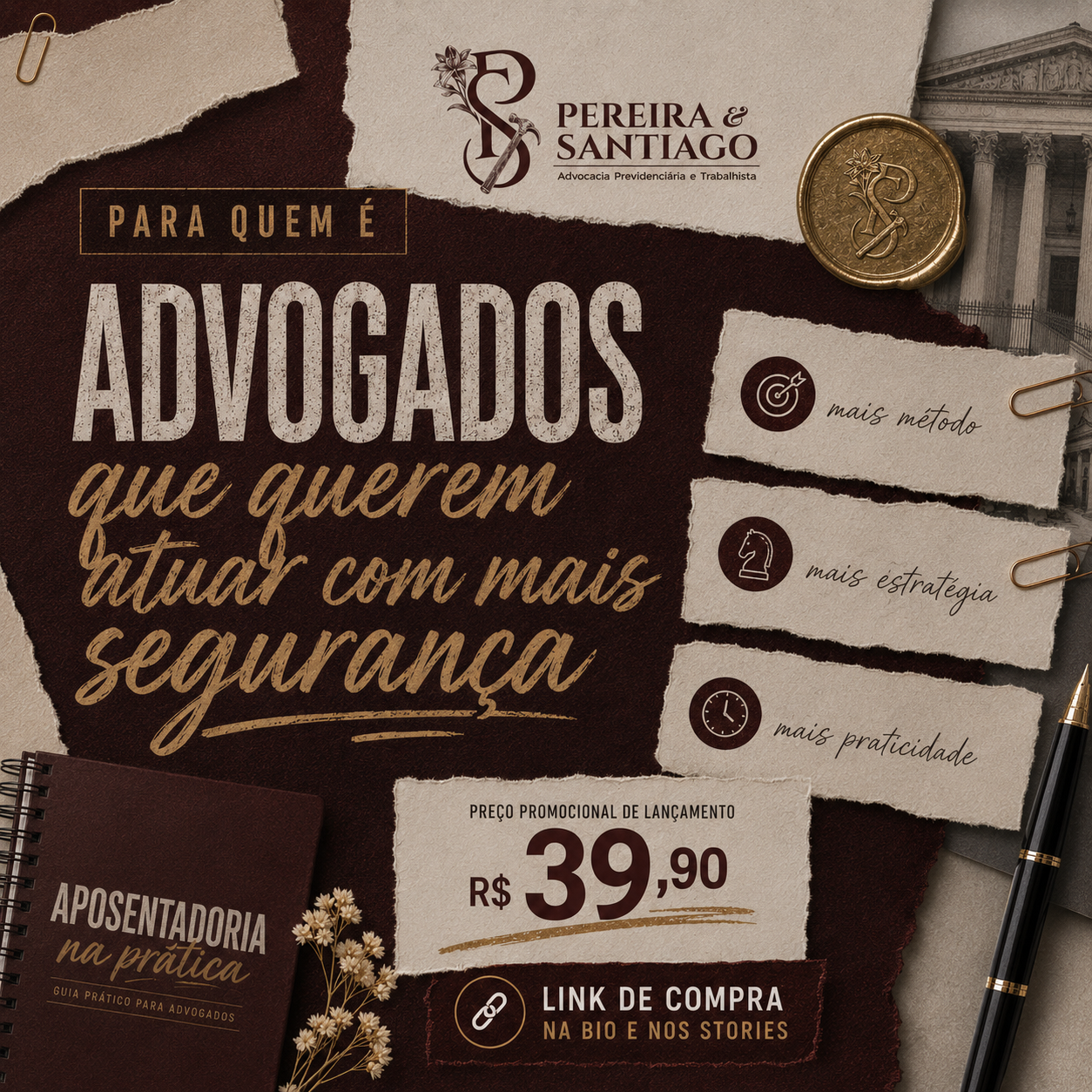 Depoimento de jovem advogada
