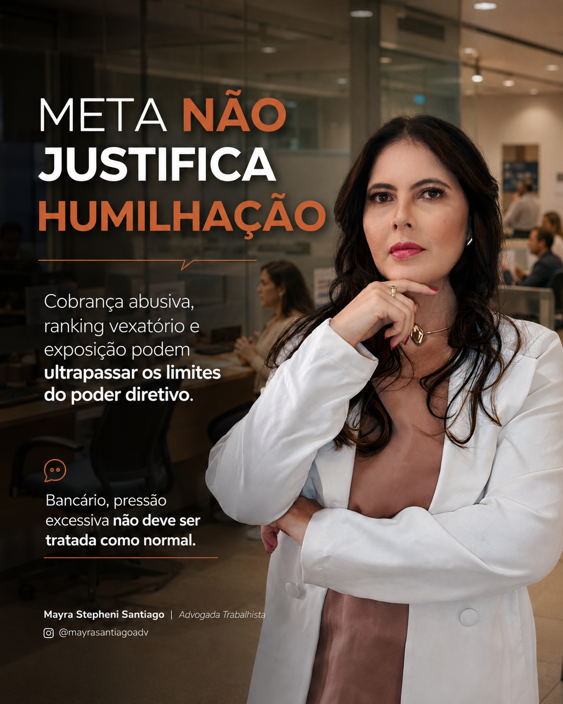 Meta não justifica humilhação: quando a cobrança dentro do banco pode ultrapassar o limite
